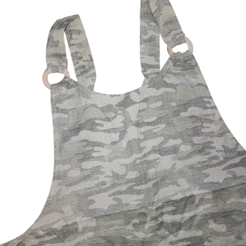 Green Camo Skirt Overalls - Picture 3 of 9